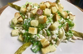 Кальмар с чесночными гренками 1708